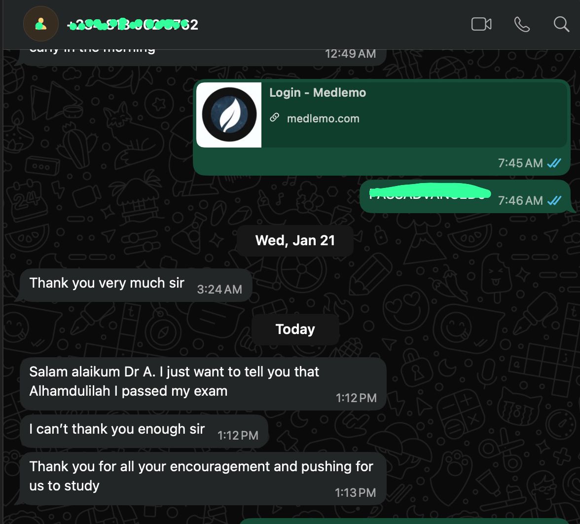 Medlemo Full Course Bundles Student testimonial