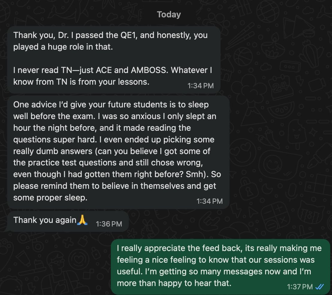 Student testimonial