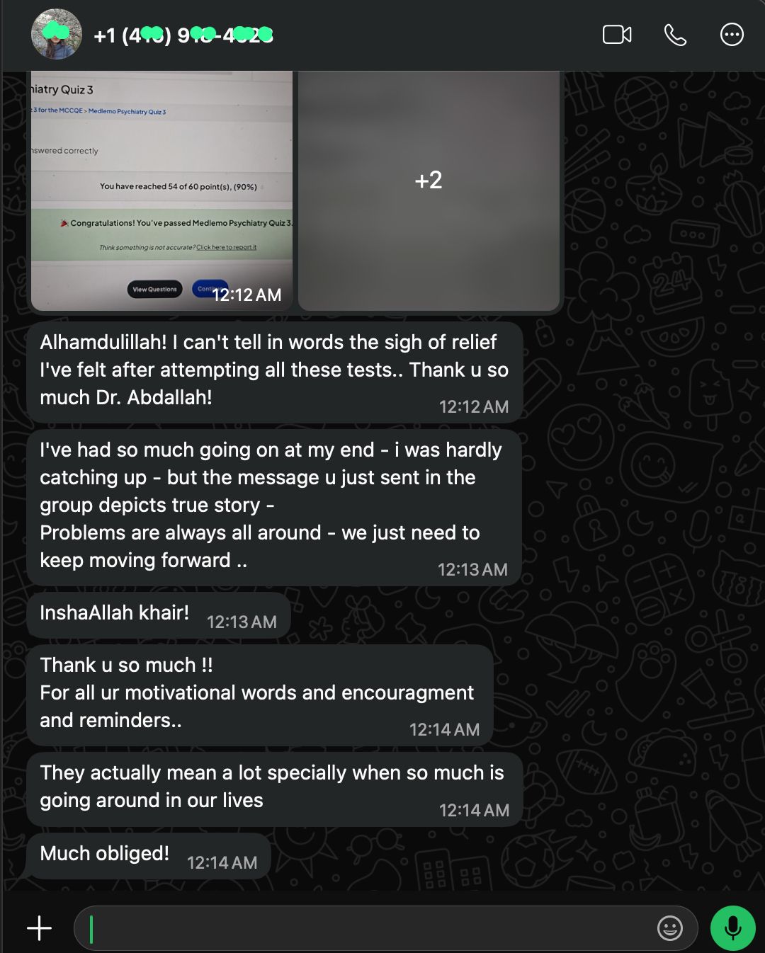 Student testimonial