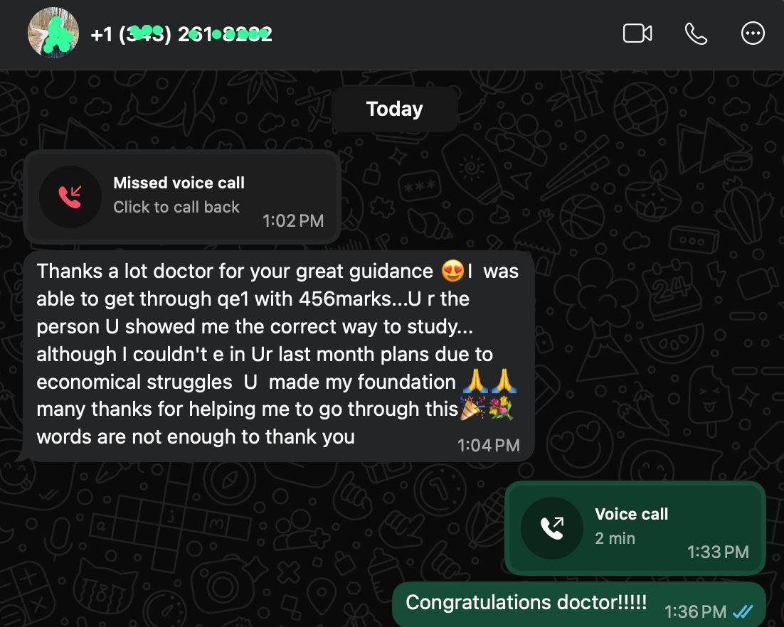 Student testimonial