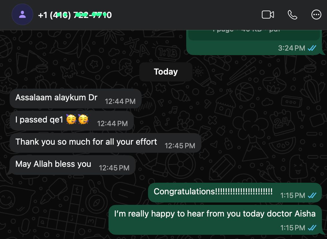 Student testimonial