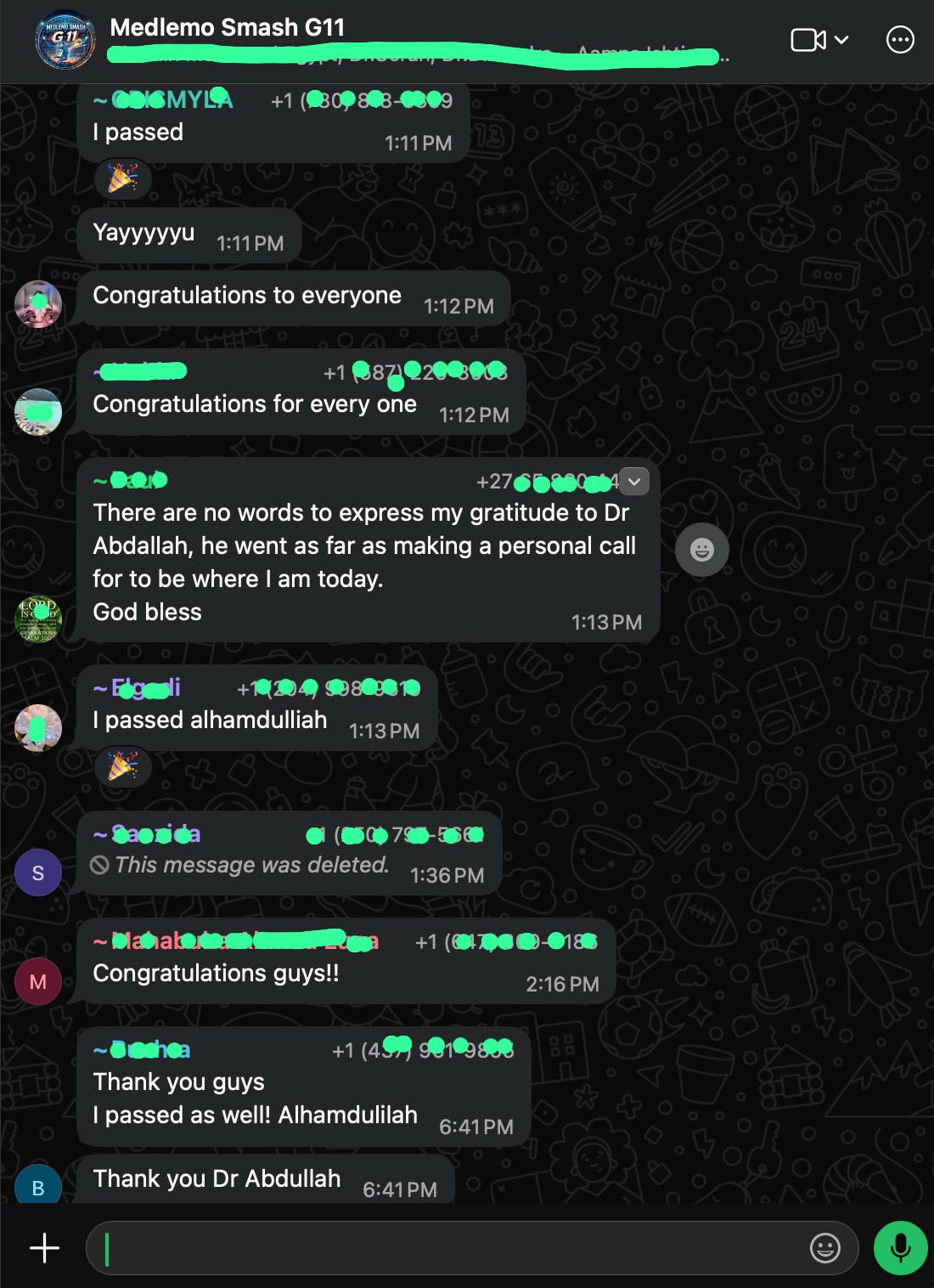 Student testimonial